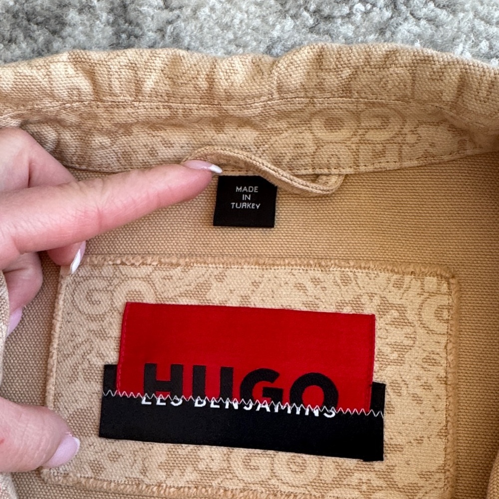 HUGO X LES BENJAMINS RELAXED-FIT JACKET WITH ALL-OVER PRINT - Picture 10 of 15